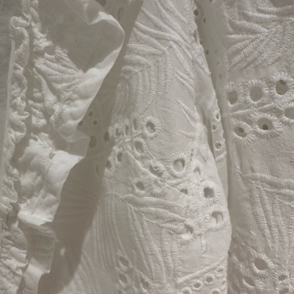 Waimari wrap top eyelet white S - Picture 4 of 4